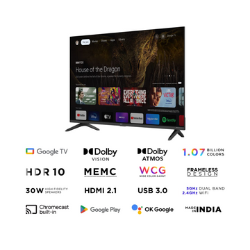 Acer 43 Inch 4K Google Smart TV - Dolby Vision Display