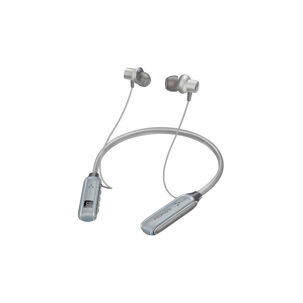 PROMATE VELCON Neckband | Active Noise Cancellation (ANC) | IPX4 Water Resistance | Super Stereo Sound | Dual Mode | Ambient Sound Mode