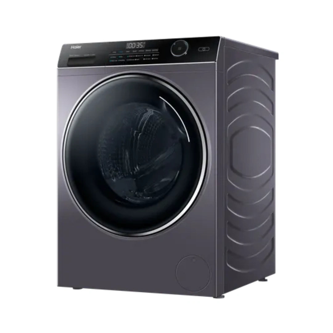 Haier 8 Kg Front Load Fully Automatic Washing Machine | Super Drum | Direct Motion Motor | AI DBS