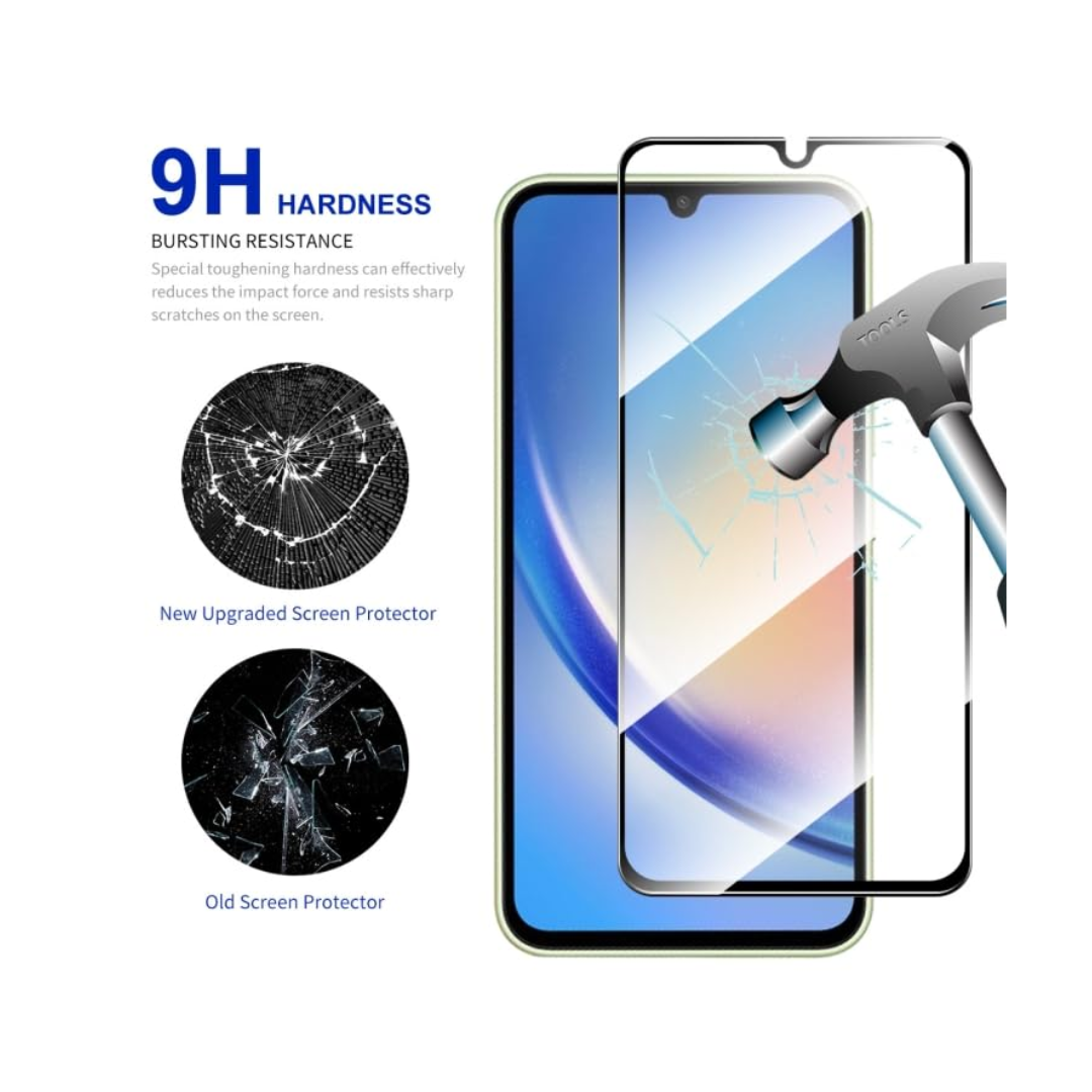 Samsung Galaxy A15 - Full Tempered Glass - 9H Hardness