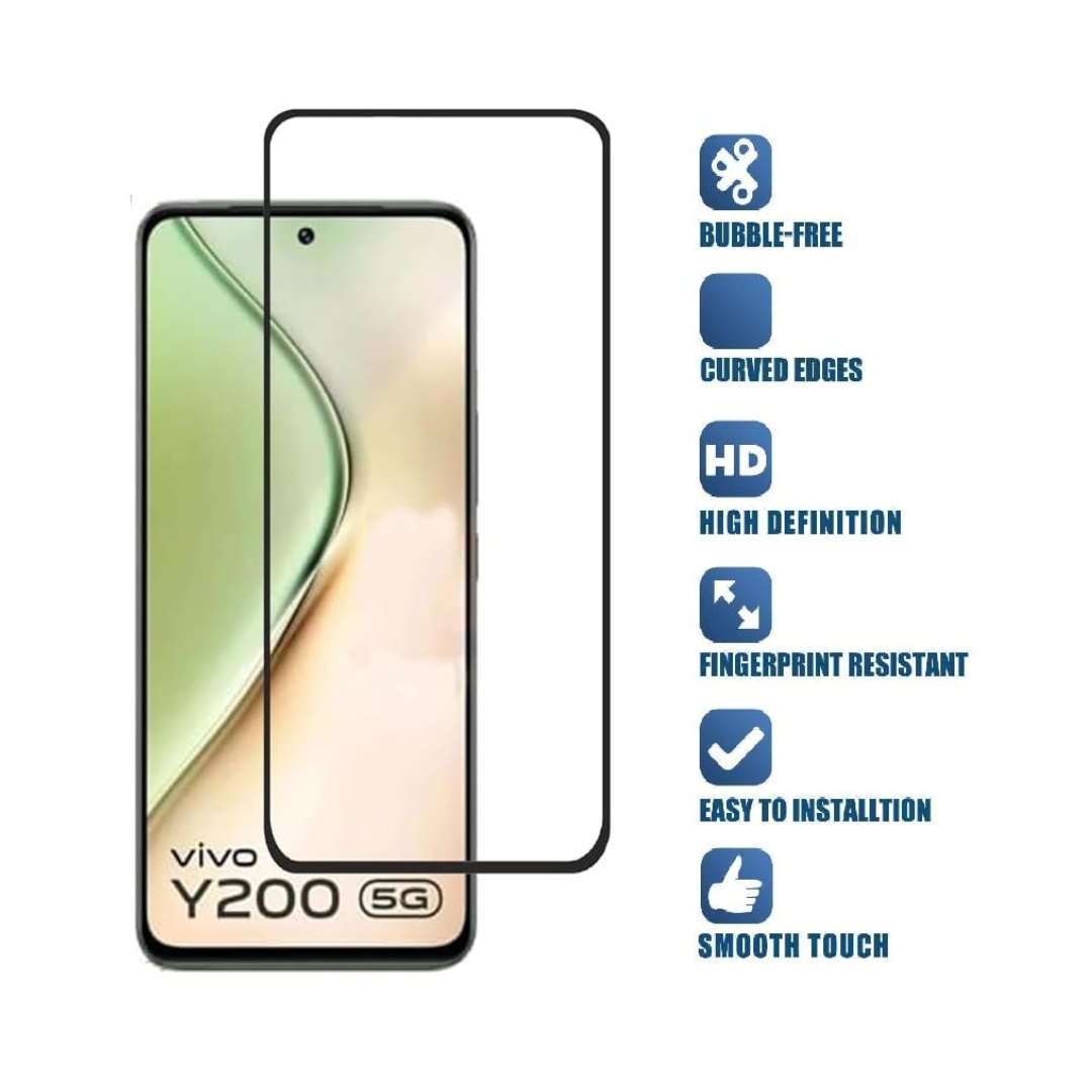 Vivo Y200 5G - Full Tempered Glass