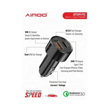 Ainoo QC+PD - Car Charger - Specifications