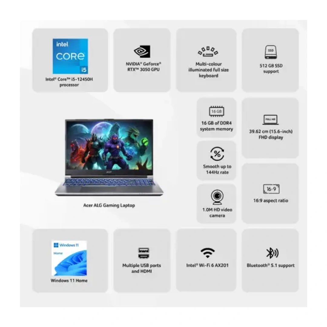 ACER ALG lntel Core i5 12th Gen 1245OH/Windows 11
