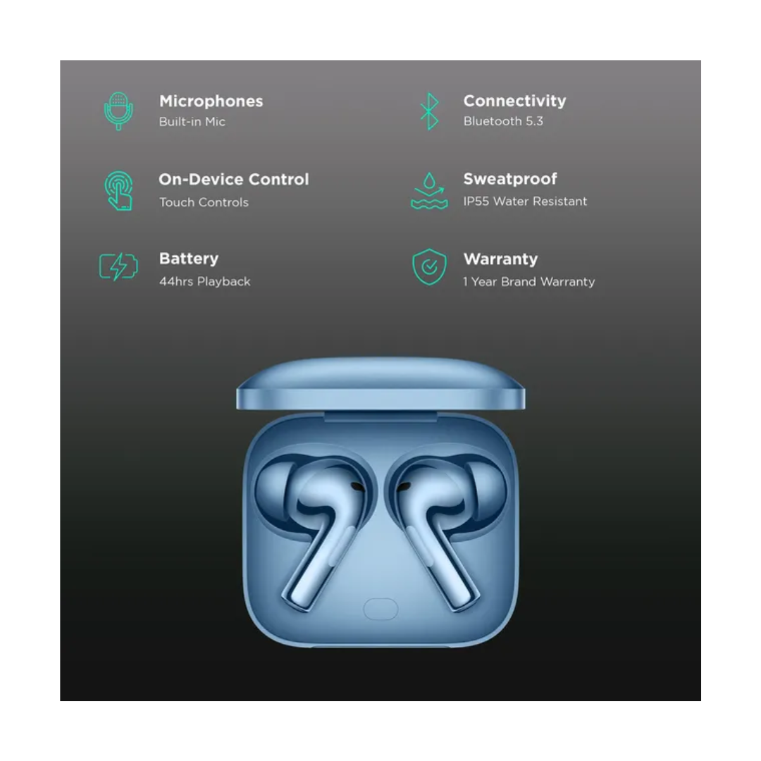 OnePlus Buds 3 Bluetooth Earbuds - 44hrs Battery Life