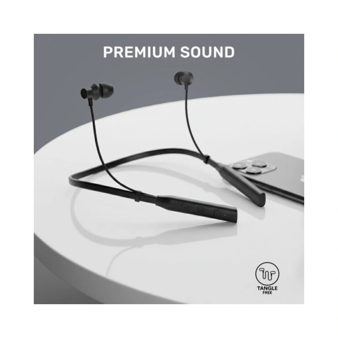 ByMuse Hunk Neckband | 40 hrs Playback Time | IPX5 Water Resistance | Dual Parining | Magnetic Buds