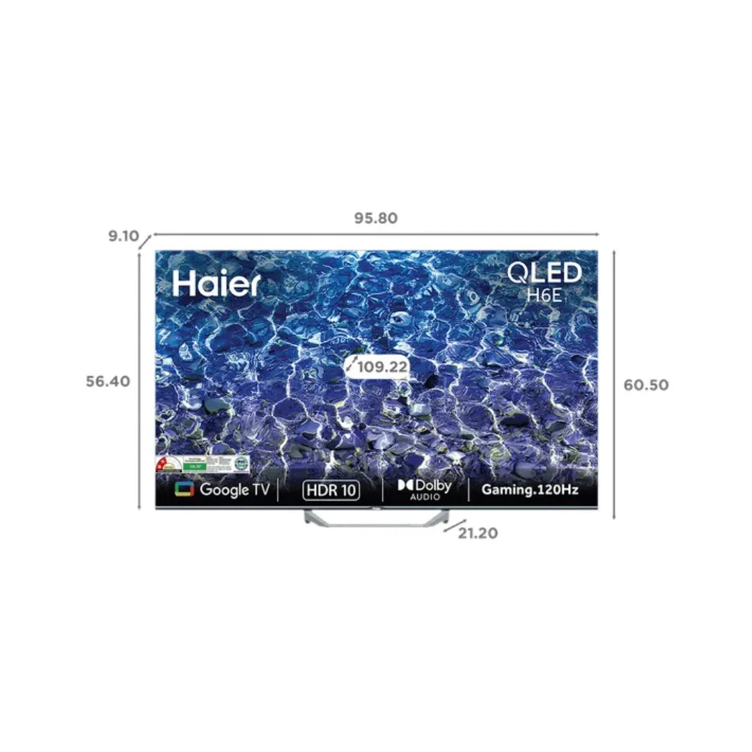 Haier 43 inch H43S80GFX SmartTV | Google Assistant | Dolby Audio | Google TV | One Touch Remote |