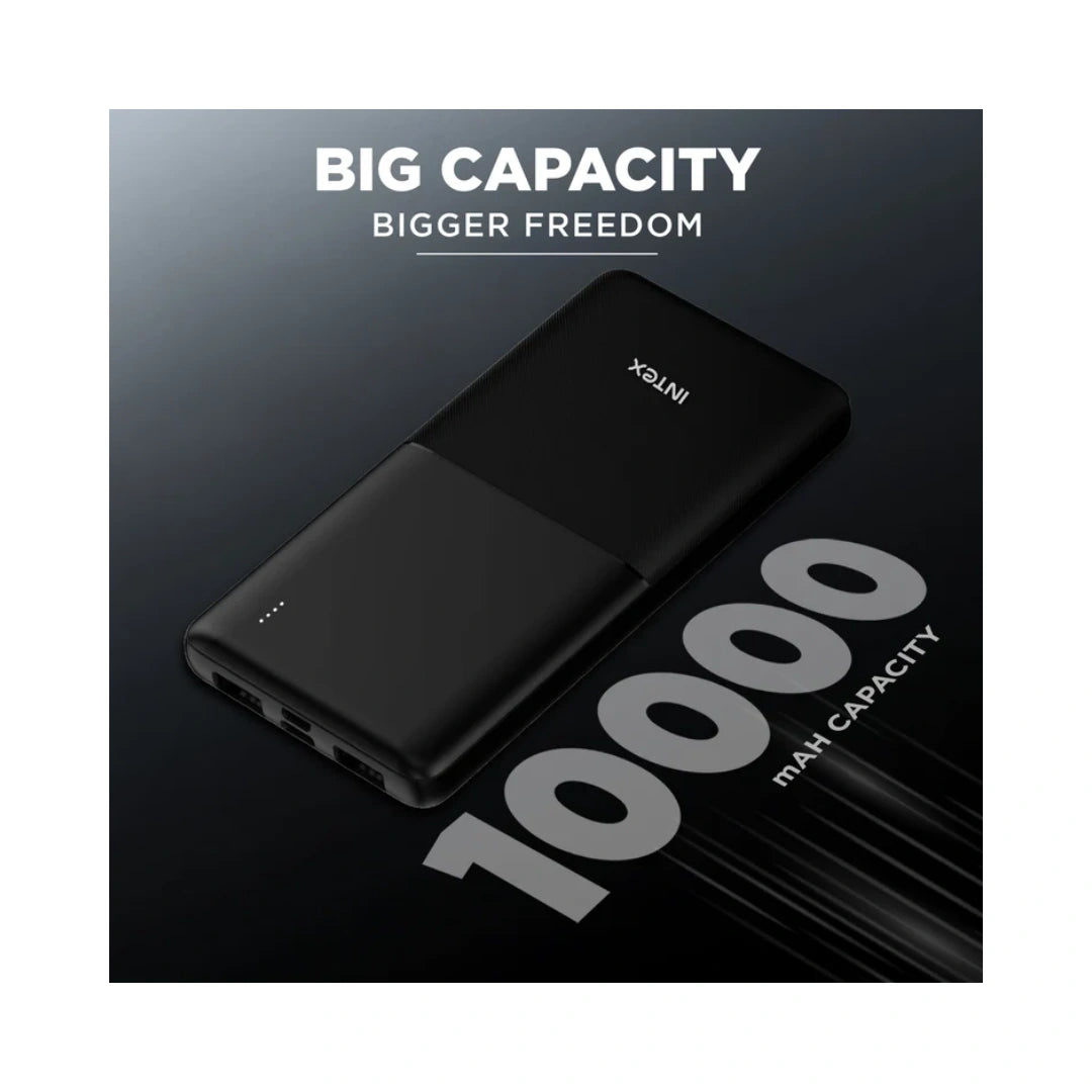 INTEX Strong Neo | 10000mAh Battery | 22.5W Fast Charging | Dual USB Output | Power Indicator LED