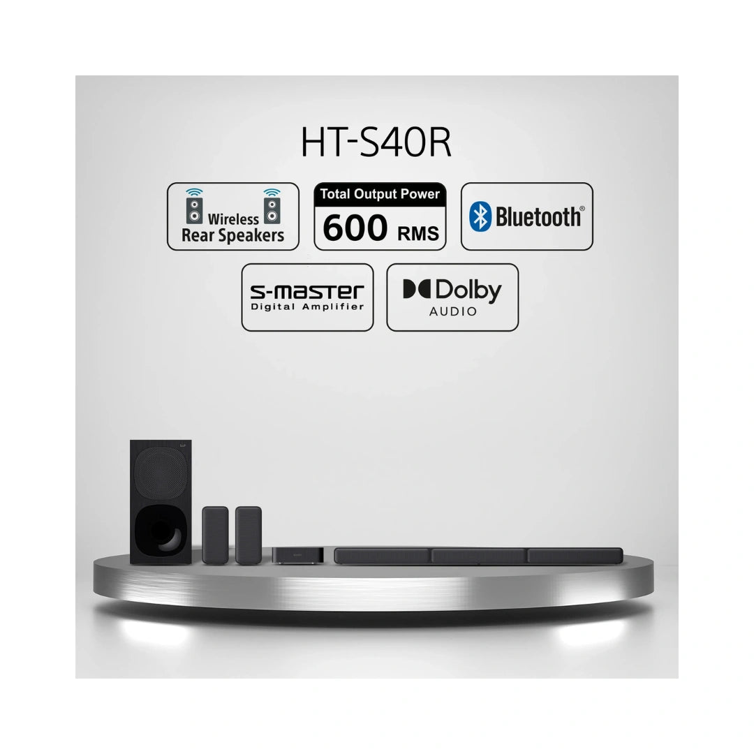 Sony | 5.1ch Home Theater Soundbar System | Subwoofer | Dolby Digital LPCM 2ch | Dolby Dual mono | Bluetooth® Version 5.0