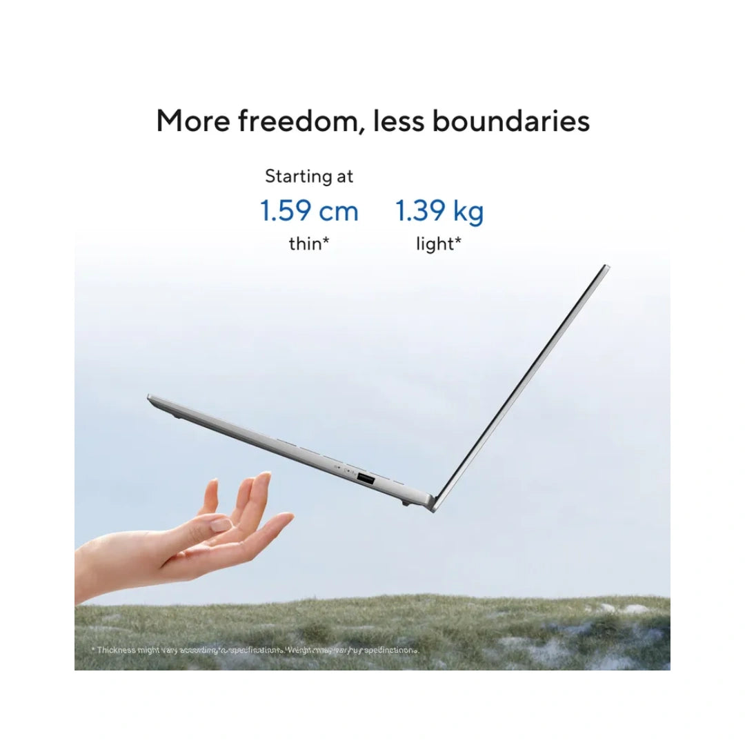 ASUS Vivobook S14 S3407CA-LY060WS | 16:10 Aspect Ratio | 60Hz Refresh rate | 300nits Brightness | Intel® Graphics | Intel® Core™ Ultra 5 Processor 225H 1.7 GHz