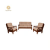 Goodwood JK-HIGH BACK 3+1+1 Sofa | Premium Fabric | Frame Material: Rubber Wood |