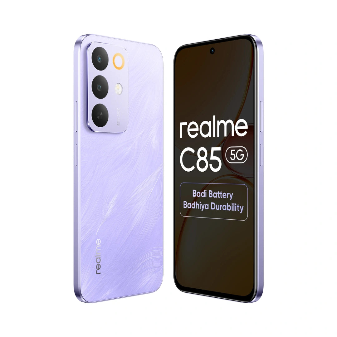 Realme C85 5G | 6.8 inches Display | Mediatek Dimensity 6300 | 50MP Rear Camera | 8MP Front Camera |  7000 mAh Battery