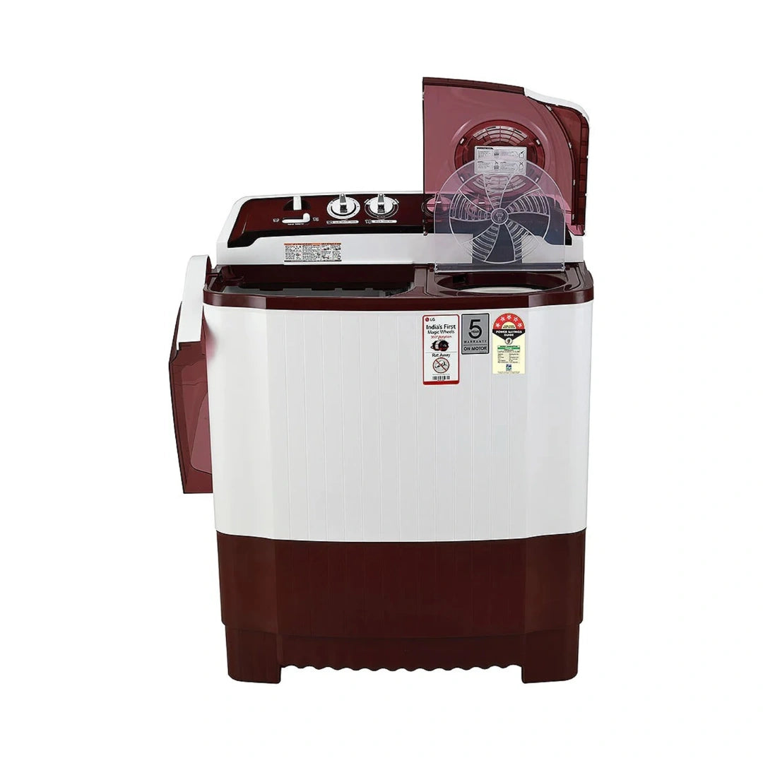LG 8 Kg 5 Star Semi Automatic Washing Machine | Rat Away Technology | Auto Restart | Buzzer | Lint Filter