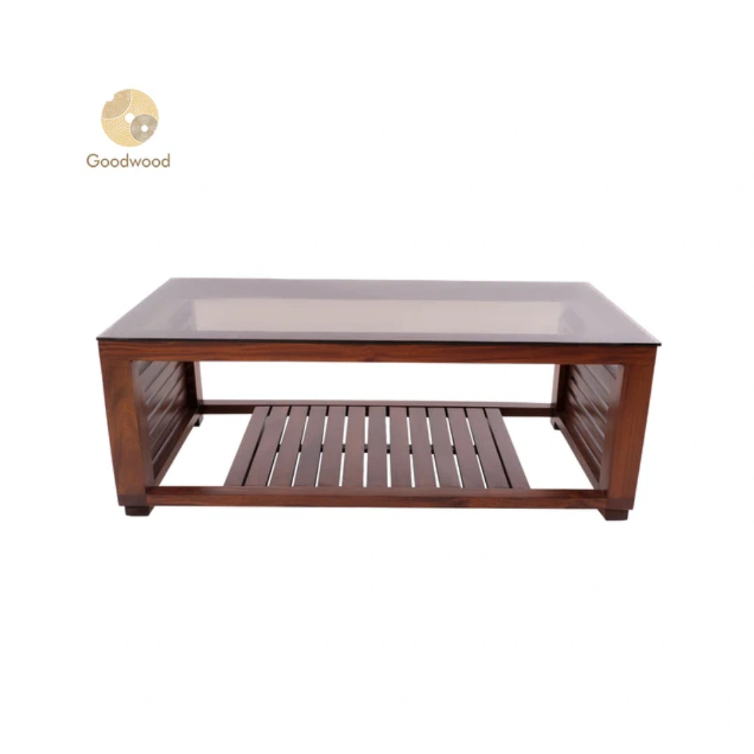 Goodwood 12LC003 TEAPOY | Mahagony | Glass Top