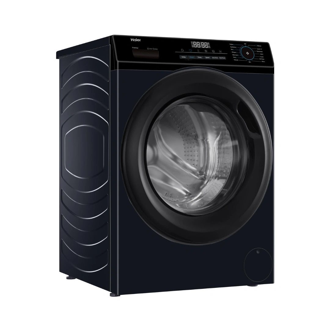 Haier 8 Kg 5 Star Front‑Load Fully Automatic Washing Machine | Inverter BLDC Motor | Steam Wash | 15 Wash Programs