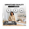 Preethi Blu Flame Gleam Glass Top 2-Burner Manual Gas Stove