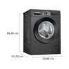 Bosch 9 KG Fully Automatic Front Load Washing Machine | Tumbling Method | Spin Dry | Iron Steam Assist