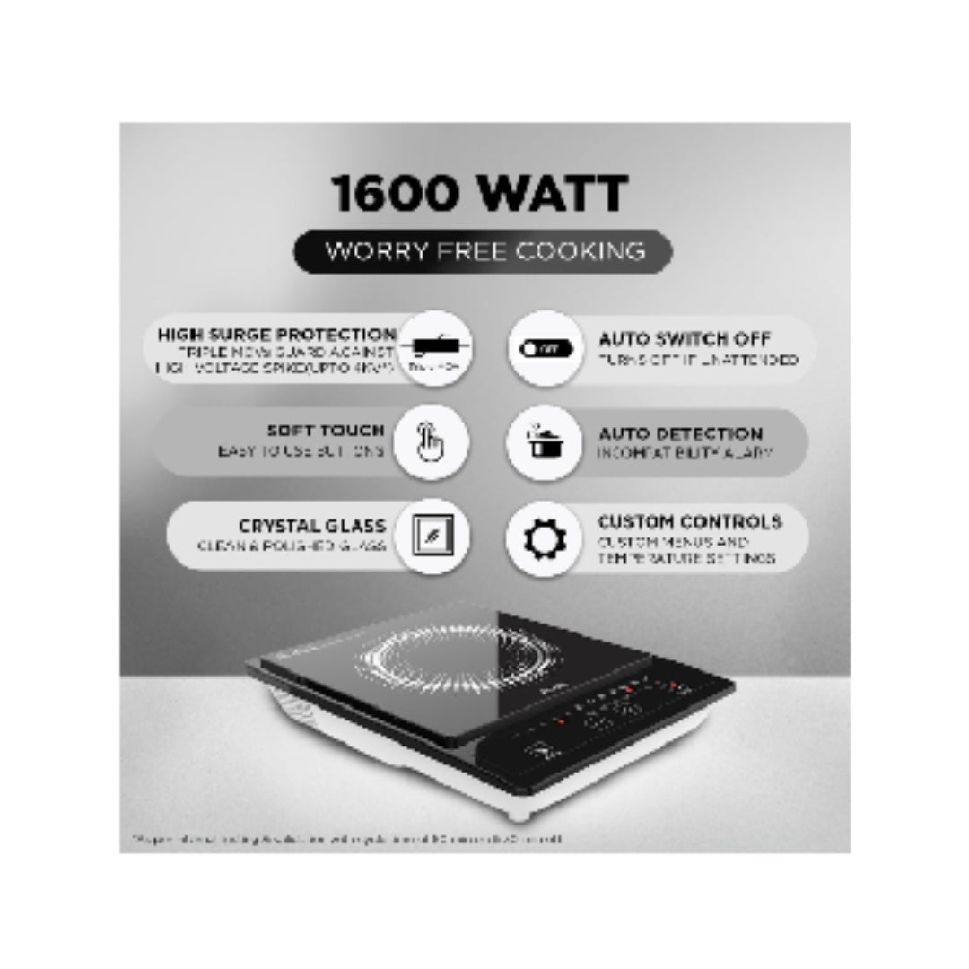Preethi Induction Cook Top | Power (Wattage) 2100 W | Induction Cooktop