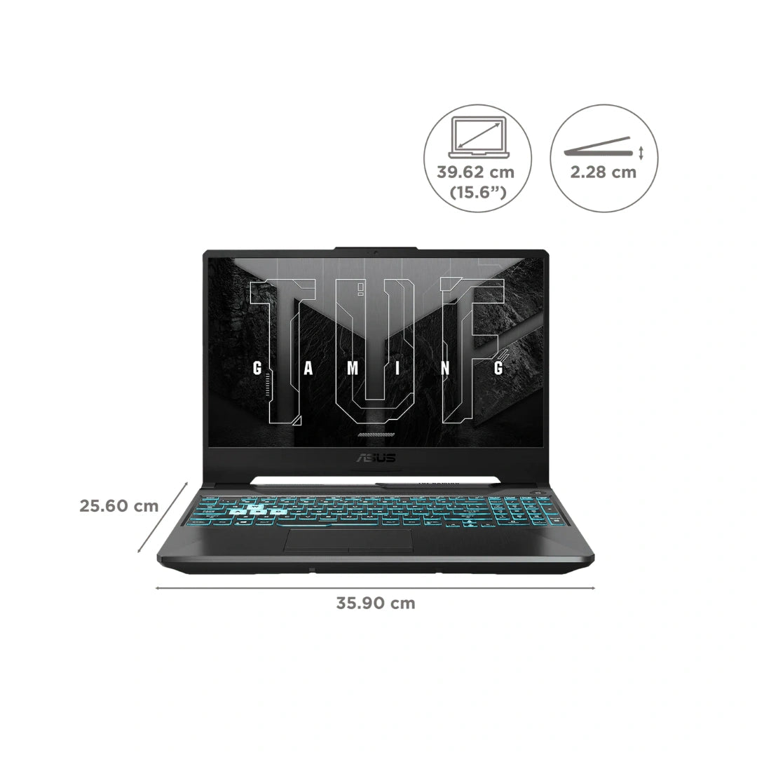 ASUS TUF FA506NCG-HN200WS AMD Ryzen 7 Gaming Laptop | creen Resolution 1920 x 1080 Pixels | Aspect Ratio 16:9 | Refresh Rate 144 Hz | Windows 11 Home