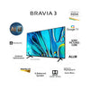 Sony BRAVIA 3 Series | 75 inches 4K Ultra HD AI Smart LED Google TV | 4K HDR Processor X1 | Google Assistant | Apple Airplay | Apple Homekit | Alexa | Dolby Audio