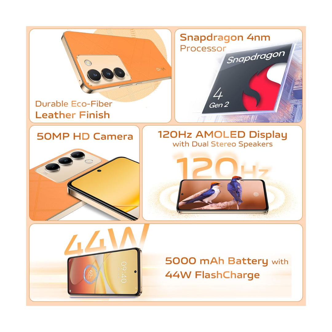 Vivo Y200e 5G - Eco-Fiber Leather Finish