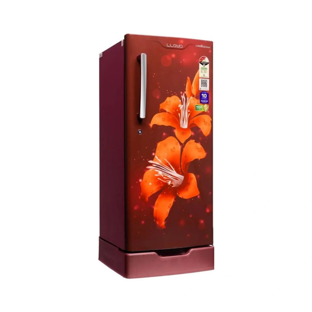 Lloyd 188 L 3 Star Single Door Refrigerator | Rapid Freeze Technology | Fleximax Design | Quick Chilling Zone | Antibacterial Gasket