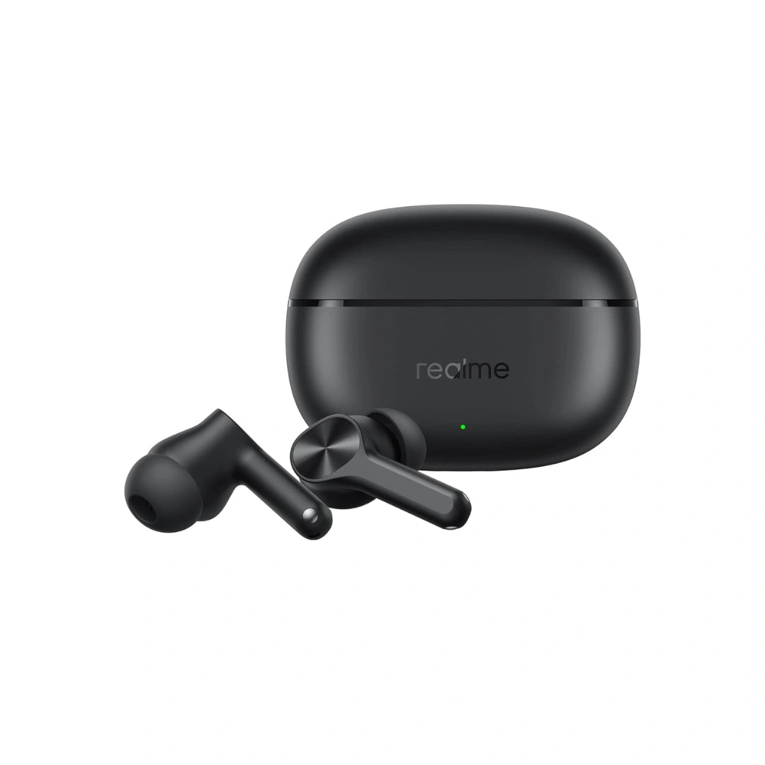 Realme Buds T200X TWS | Active Noise Cancellation | AI Deep Call Noise Cancellation | 45ms Ultra Low Latency | 12.4mm Dynamic Bass Driver | Dual Device Connection | IP55 Water Resistance