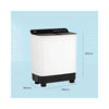 Haier 7 Kg 5 Star Voltex Pulsator Semi-Automatic Top Load Washing Machine | Low Water & Energy Consumption | Washing & Drying Functions