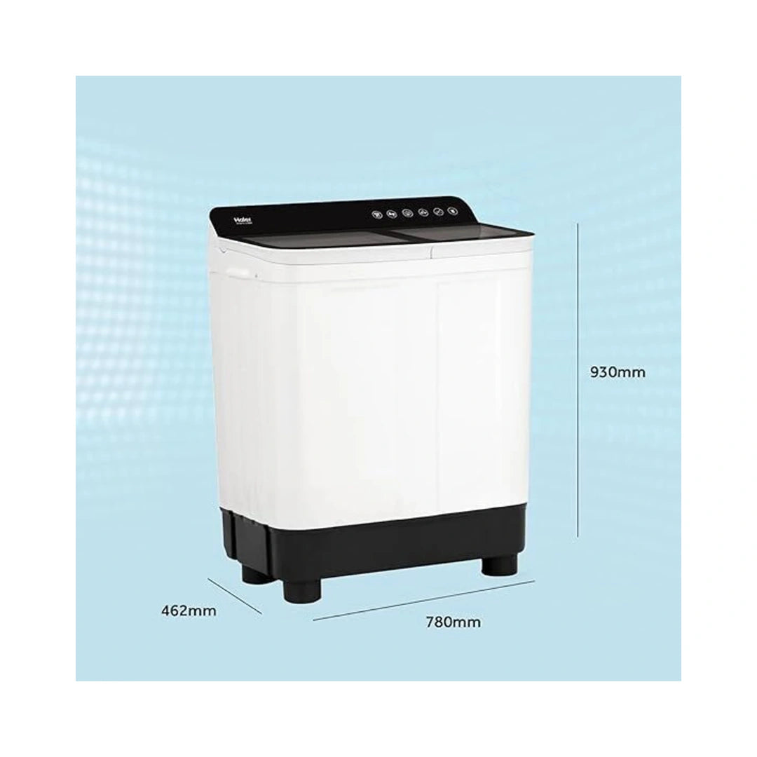 Haier 7 Kg 5 Star Voltex Pulsator Semi-Automatic Top Load Washing Machine | Low Water & Energy Consumption | Washing & Drying Functions