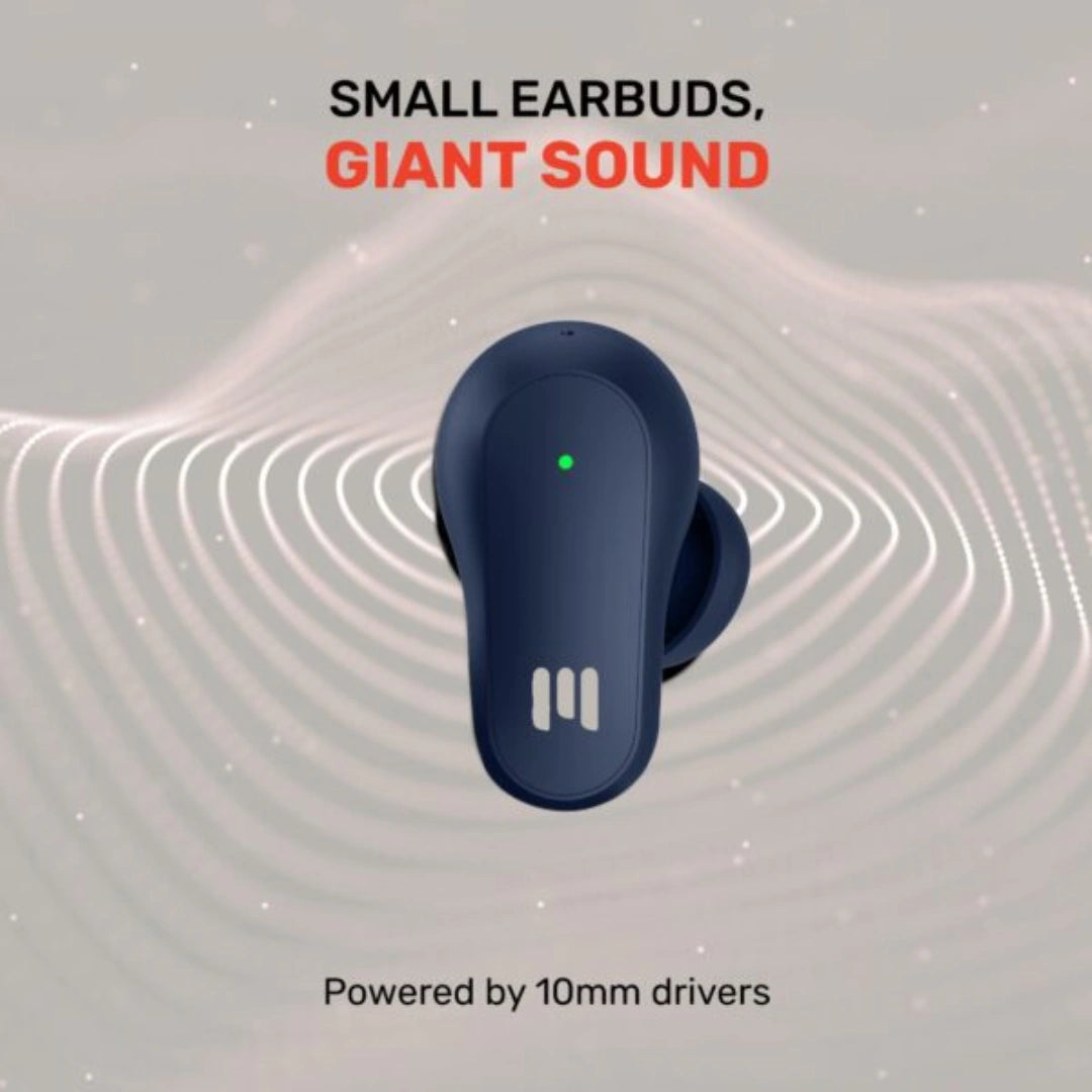 ByMuse Tenor Earbuds | ANC & ENC With Quad Mic | 60H of Playtime | Dual Pairing | BT v5.4 | Ultra Low Latency for Gaming