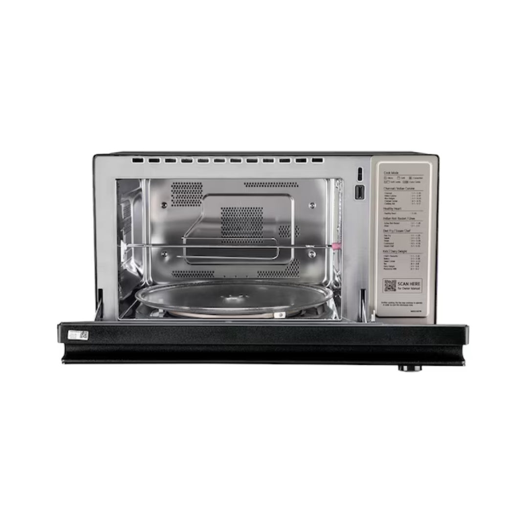 LG 28 L Wi-Fi Enabled Microwave Oven | Charcoal Lighting Heater + convection cooking | Wi-Fi enabled with LG ThinQ app | User-friendly controls | Motorized 360° rotisserie
