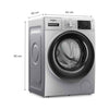 Whirlpool Xpert Care 8kg 5 Star Front Load Washing Machine | Ozone Air Refresh Technology | SteamWash Technology | LED + Touch