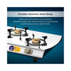 Butterfly Magnum Stainless Steel LPG Stove | Hot Forged Jumbo Burners | 2 MM Thick Rust Proof Body | Mirror Finished Stainless