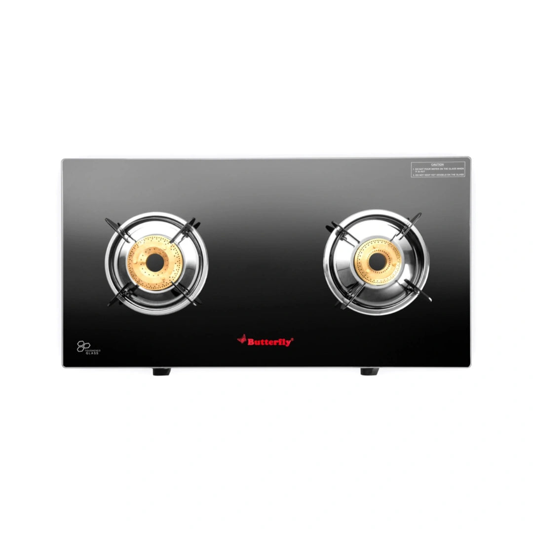 Butterfly Stove 2B Radiant Jumbo GT | Front Knob | High Thermal Efficiency Brass Burner | Rust Free Pan Stand | Easy to Clean