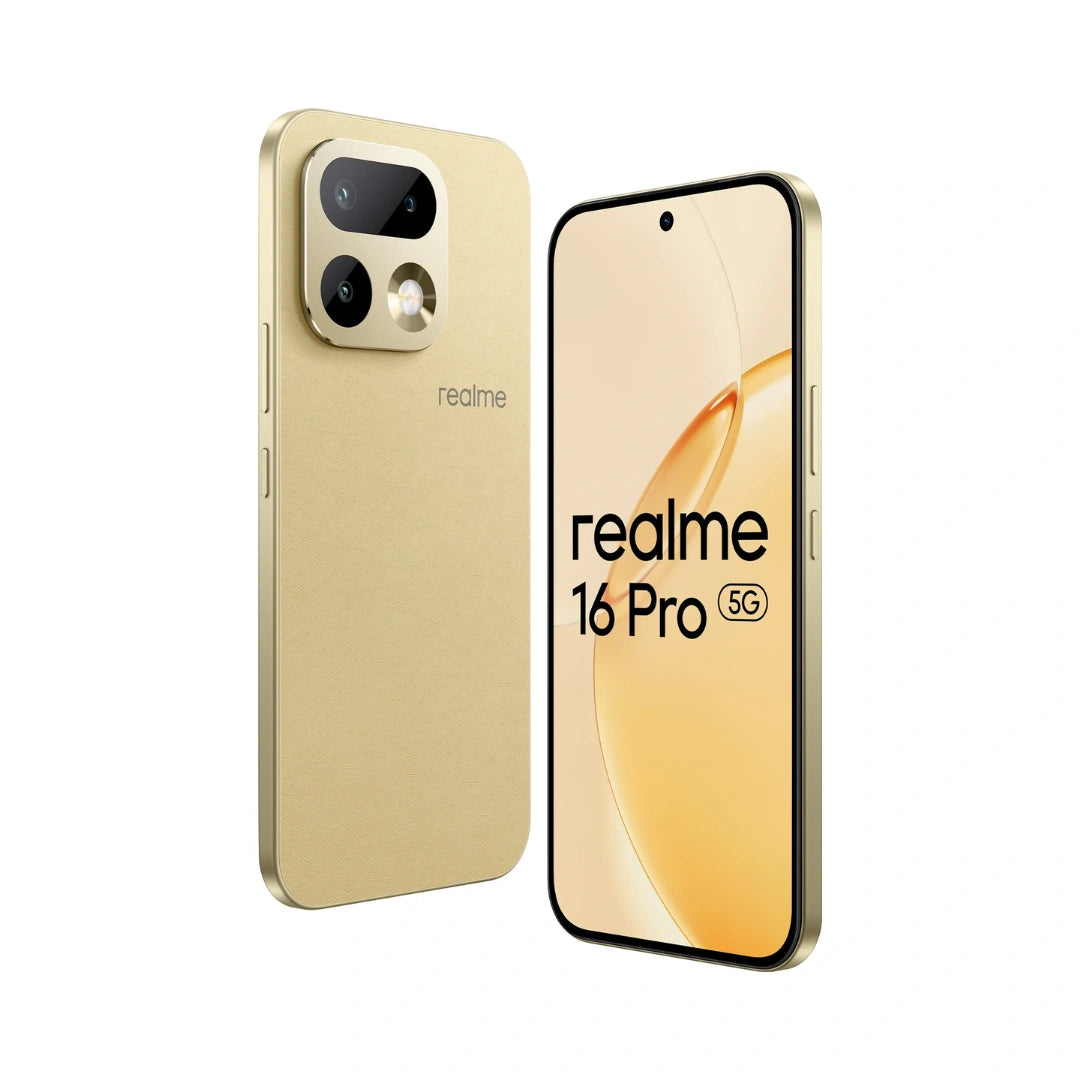 Realme 16 Pro 5G | MediaTek Dimensity 7300 Max | Android 16 | AMOLED Display | 200MP Rear Camera | 50MP Front Camera | IP69 Water Resistance | 7000mAh Battery | 80W SUPERVOOC Charge