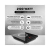 Preethi Indicook IC125 2100-Watt Induction | Sustains high voltage variation | 11 Pre-set Menus | Feather Touch Operation | Clean & Polished Crystal Glass | Customized menu & temperature selection