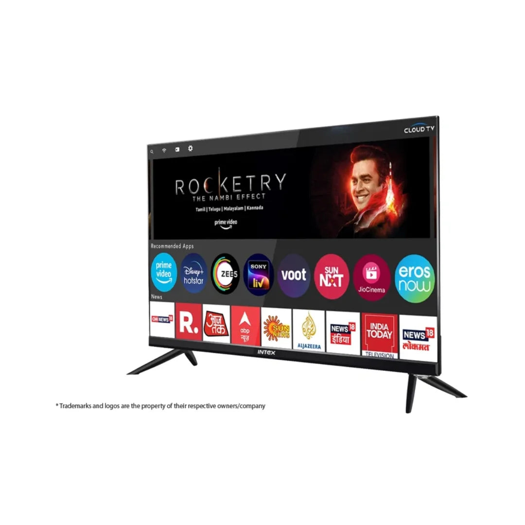 INTEX 32 inch SHF32102 LED TV | HD Display with 1366 x768 Resolution | Smart Remote for Smart Control | 16.7Million Colours in Vivid Hues | Immersive Sound Experience