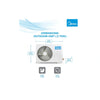 Midea 2 Ton 3-star Inverter Split AC | Smart & Elegant design | Copper Condenser Coil