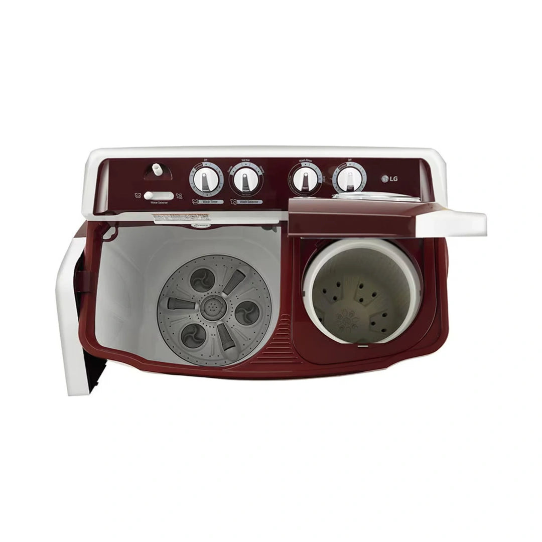 LG 7.5Kg Semi Automatic Top Load Washing Machine | Roller Jet Pulsator | Wind Jet Dry | 3 + 1 Wash Programs