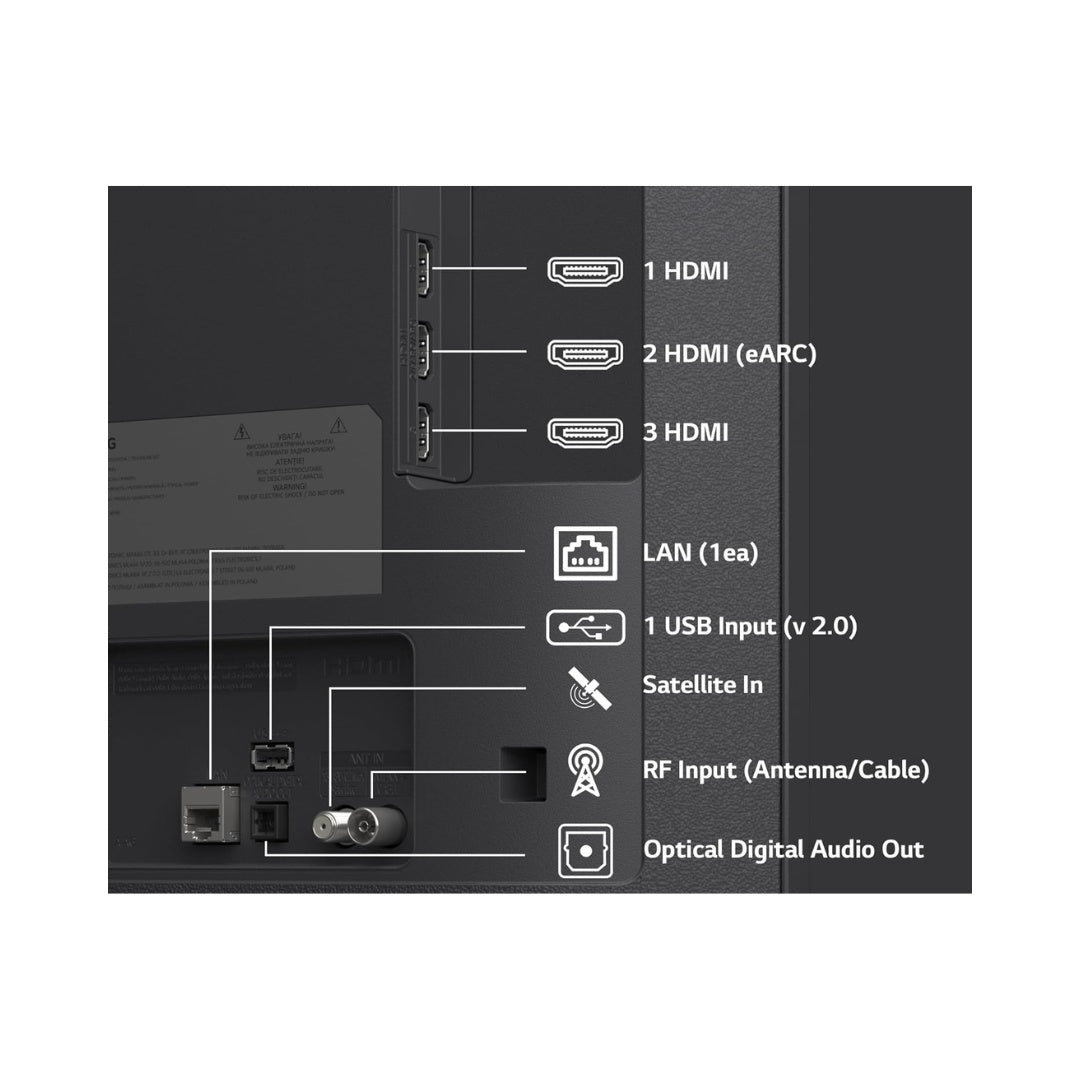 LG 109 cm (43 Inches) 4K UHD Smart TV | WebOS 24 | HDR10 Pro Support | α7 AI Processor 4K Gen8 Powerful Processor | AI Sound Pro |  Dolby Atmos