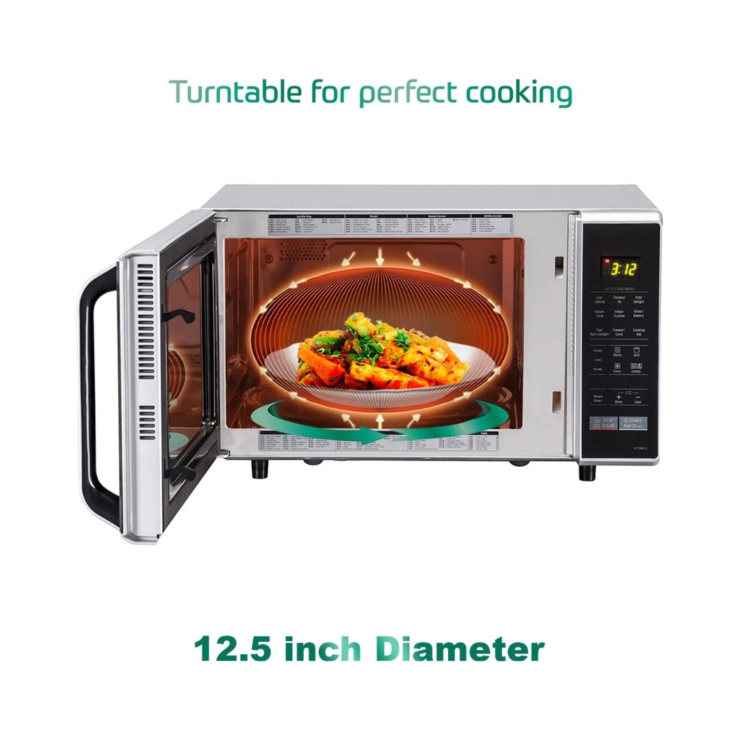 LG 28 L Convection Microwave Oven | Touch Key Pad (Membrane) | Cuisine, Indian Cuisine, fermentation | Quick Defrost