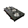 Butterfly Trio 3 Burner Glass Manual Gas Stove | Brass Burner |  Type - Manual Gas Stove | Body Material - Glass