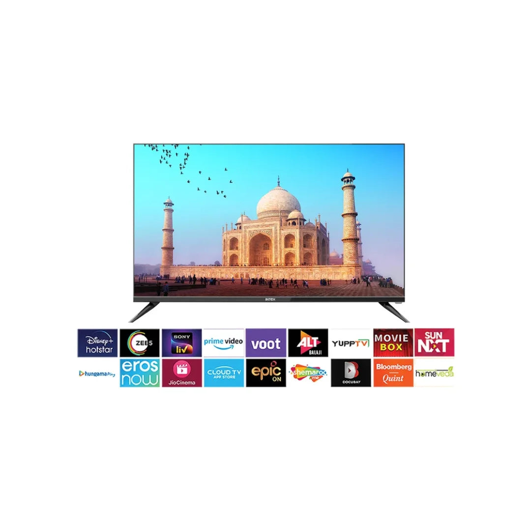 INTEX 43 inch SFF4312 LED TV | Full HD Display With 1920 x 1080 Resolution | Powerful Speakers with Supreme Sound | Certified Cloud TV with ADSIP Technology