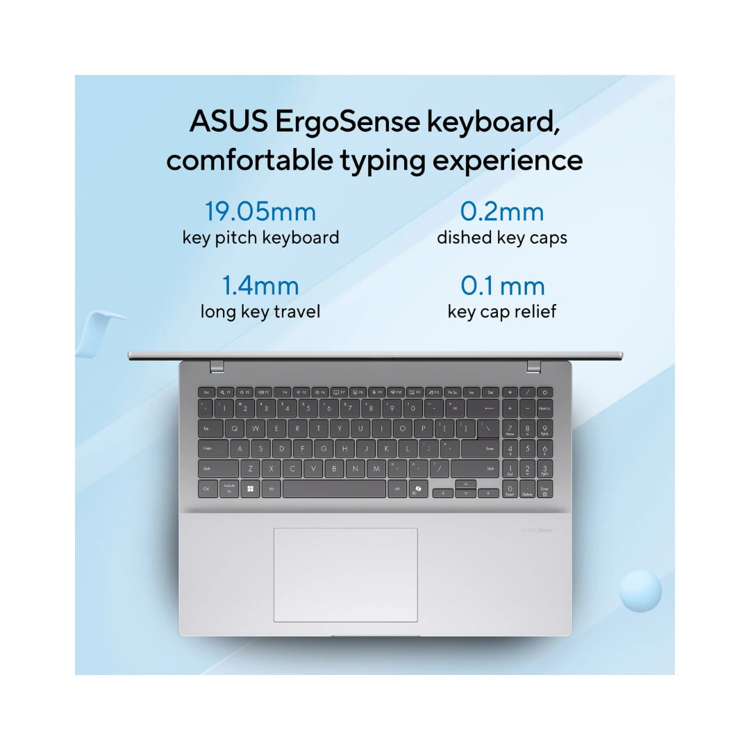 Asus Vivobook 16 X1607CA-MB142WS | Intel® Graphics | Intel® Core™ Ultra 5 Processor | Window OS | 16:10 Aspect Ratio | 60Hz Refresh Rate | Bluetooth® 5.2
