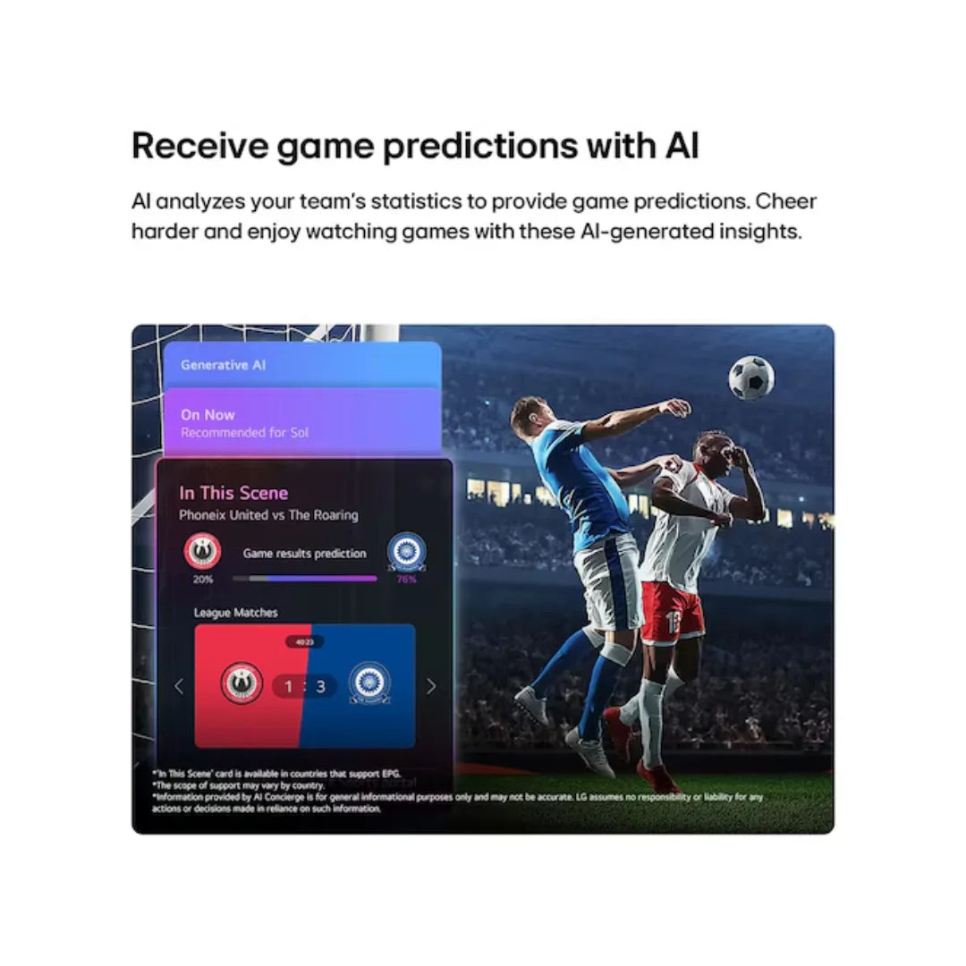 LG 55 inch 55NU880BPLA.ATR Smart TV | 4K Ultra HD Display | Alpha 7 AI Processor 4K Gen9 | webOS 26 | AI Sound Pro |