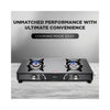 Preethi Blu Flame Gleam Glass Top 2-Burner Manual Gas Stove