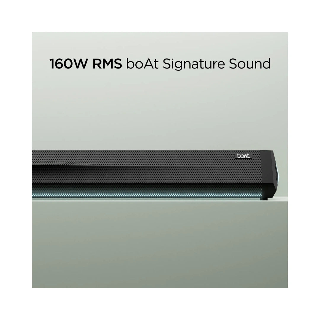 boAt Aavante Bar Theme | 160W RMS boAt Signature Sound, 2.1CH | Wireless Subwoofer | Bluetooth, AUX, USB HDMI(ARC), Optical