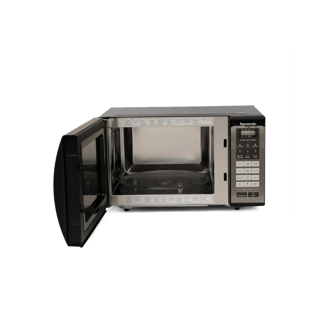 Panasonic 23L Convection Microwave Oven |  Convection |  126 Auto Menu | 360° Heat Wrap | 360° Heat Wrap | Zero Oil |   Black Mirror + Floral