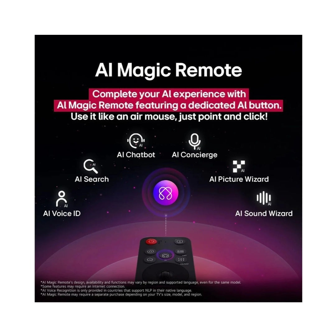 LG 164 cm (65 Inches) 4K UHD AI Tv | HDR10  | webOS 25 | Dolby Atmos | α7 AI Processor 4K Gen8 Powerful Processor