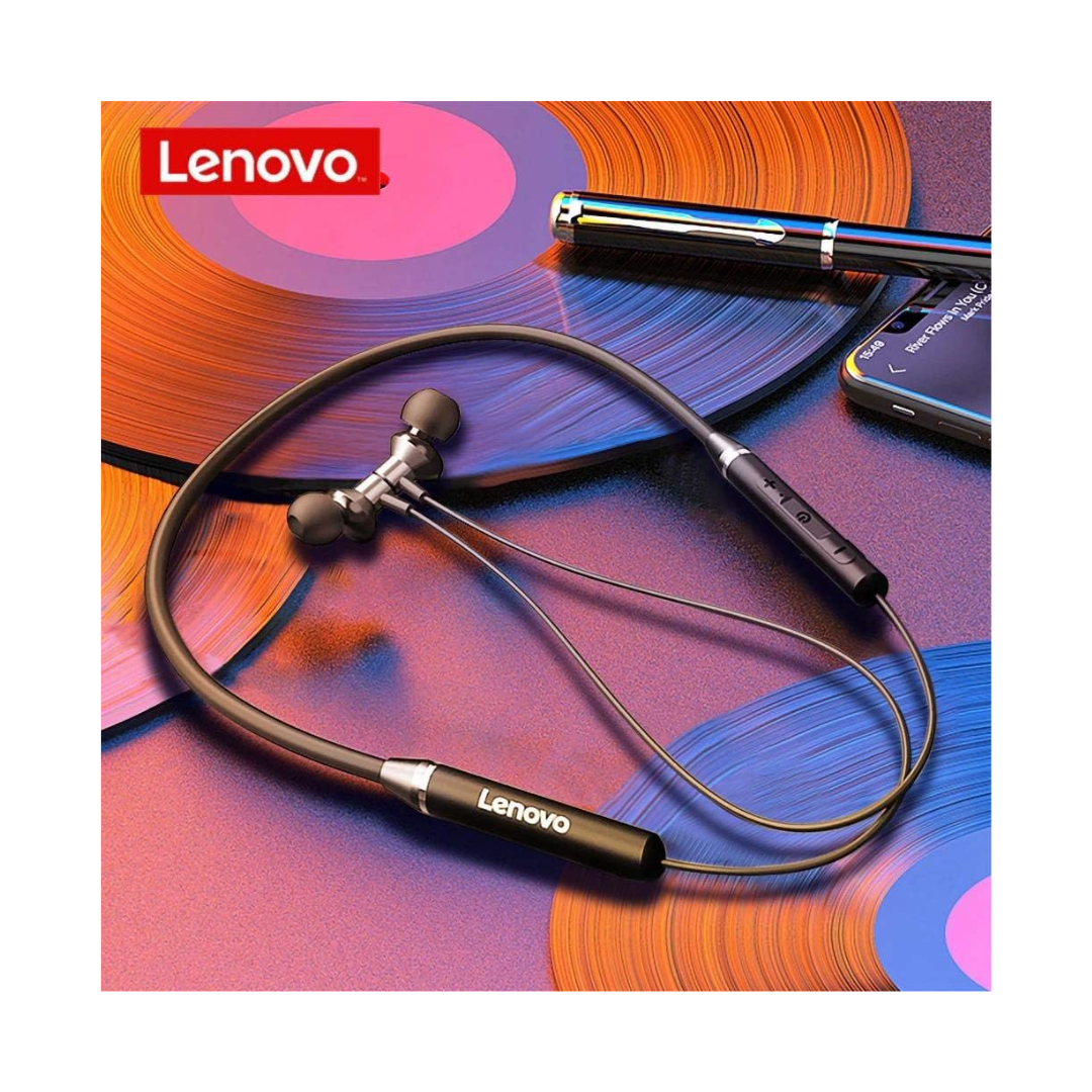 Lenovo HE05 Bluetooth Neckband - Magnetic buds