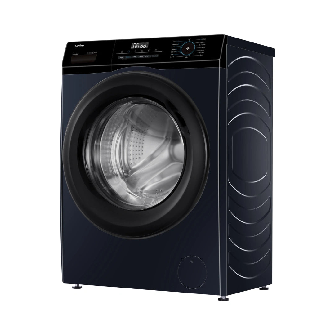Haier 8 Kg 5 Star Front‑Load Fully Automatic Washing Machine | Inverter BLDC Motor | Steam Wash | 15 Wash Programs